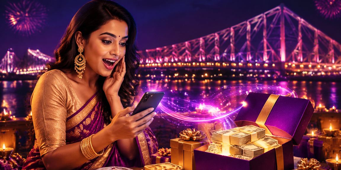 Mobile payment transaction in progress in Kolkata